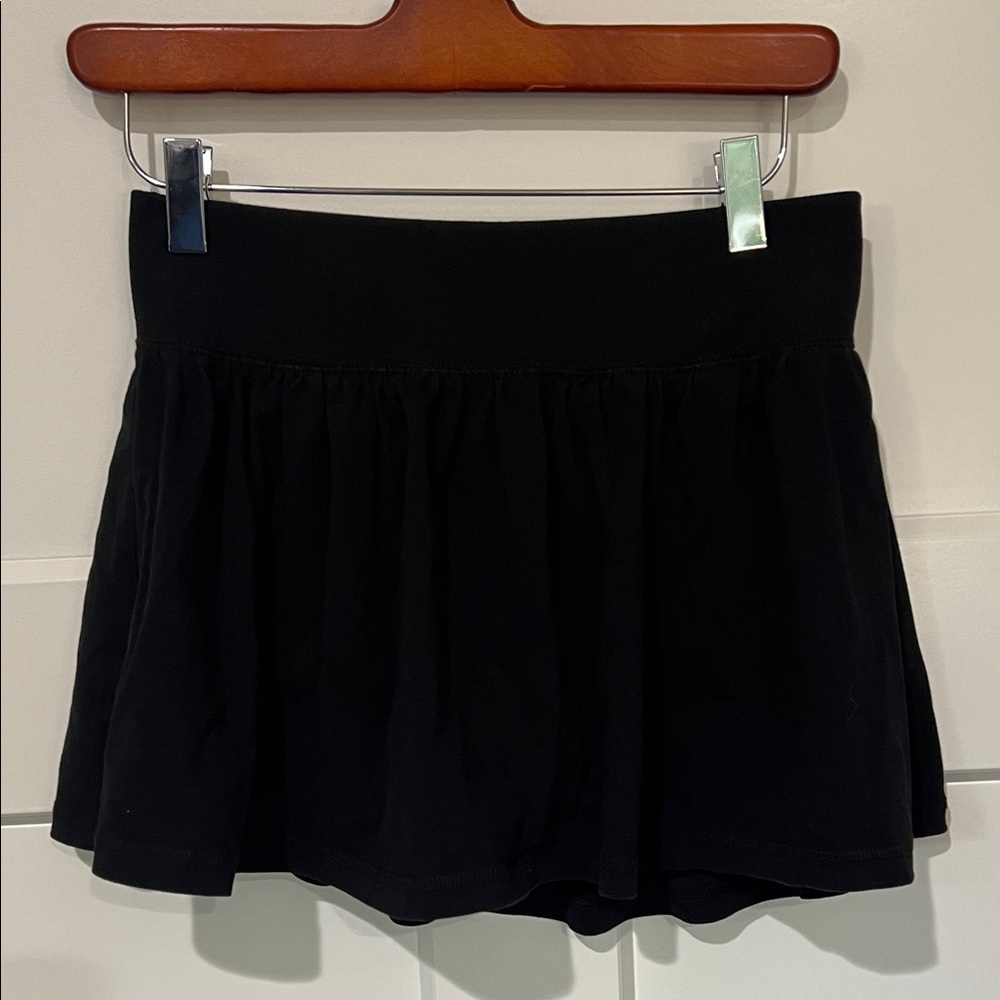 Zella Black Flared Mini Skirt Sz XL